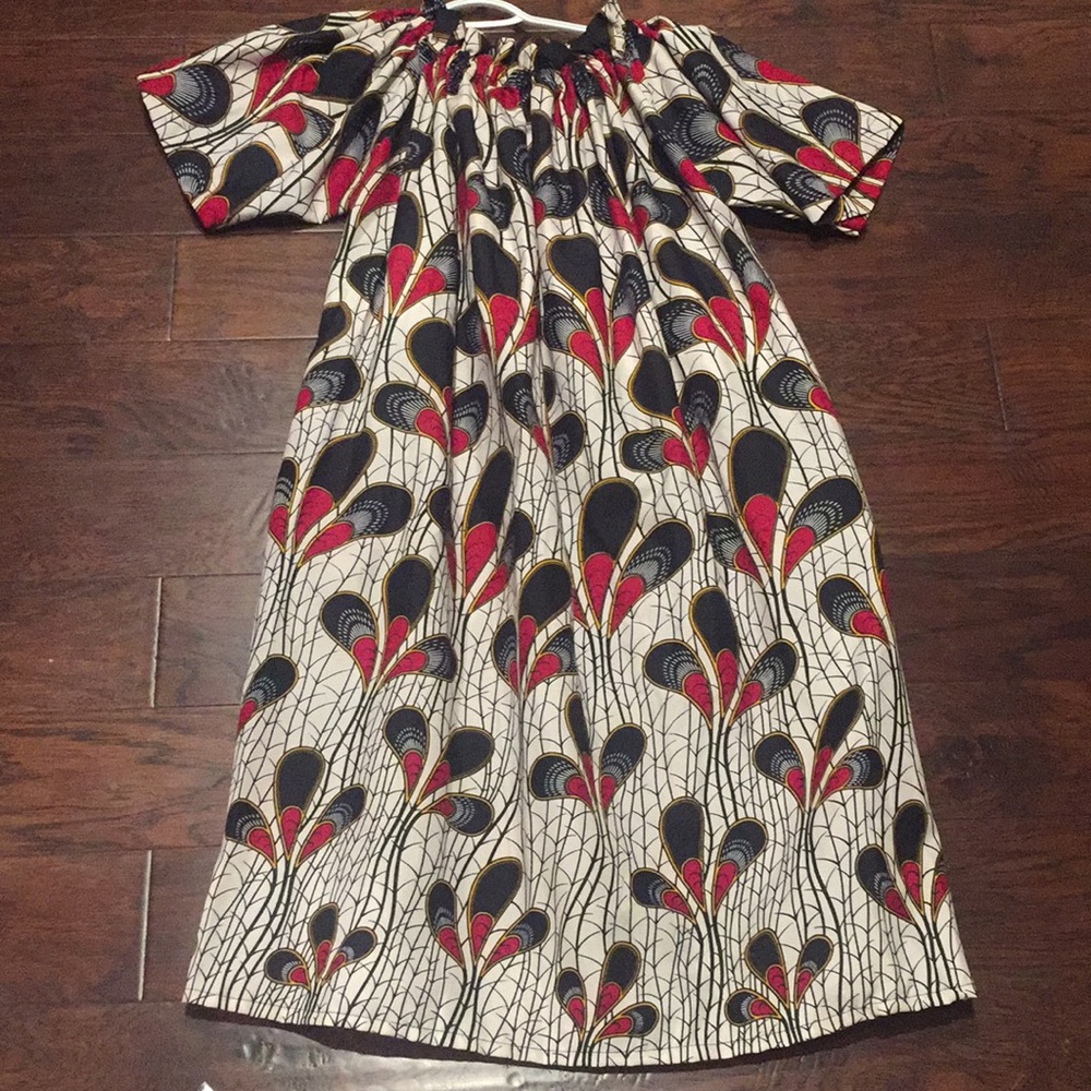 Multicolored Traditional African Print Dress
